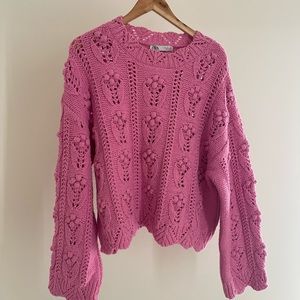 ZARA Pompom Knit